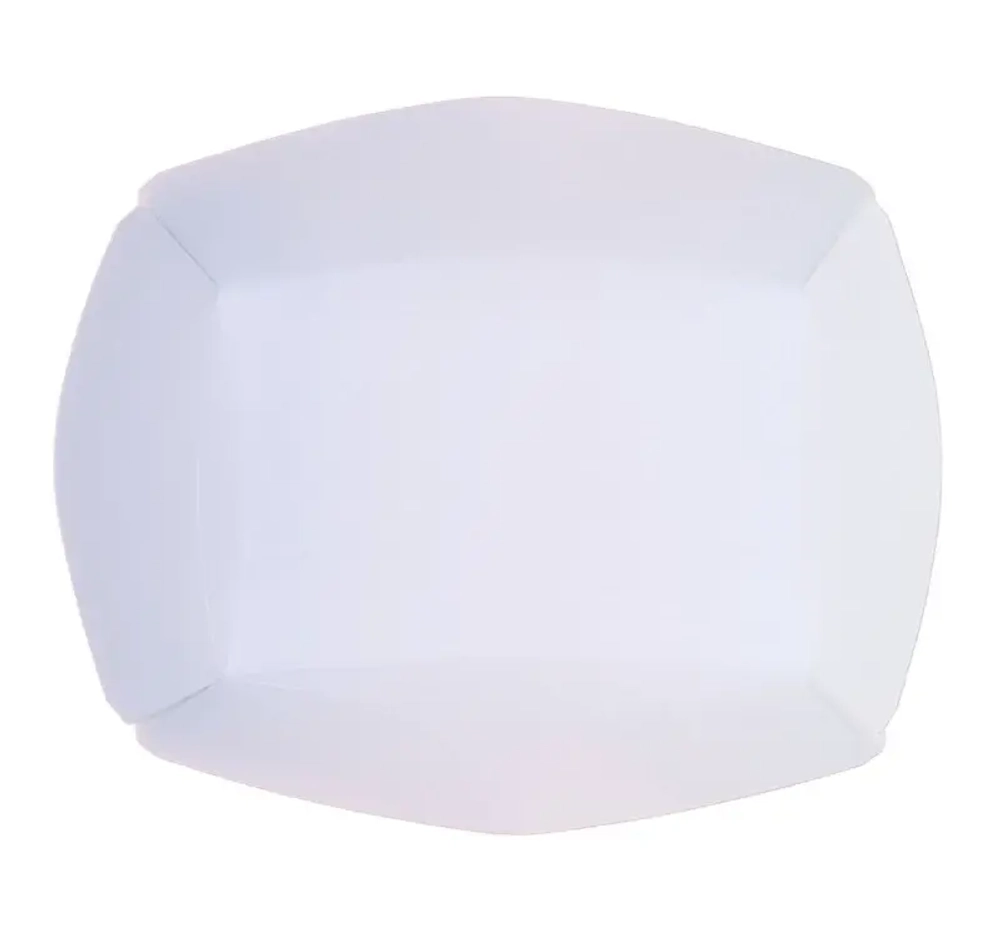 Контейнер бумажный Crystal Box 400мл без крышки 140х100х70 мм, крафт с скругленное дно