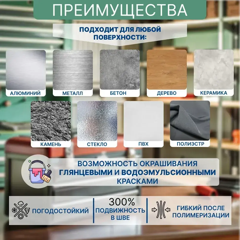 Полиуретановый клей-герметик Soudal 40 FC (FLEX PU 40) черный 300 мл