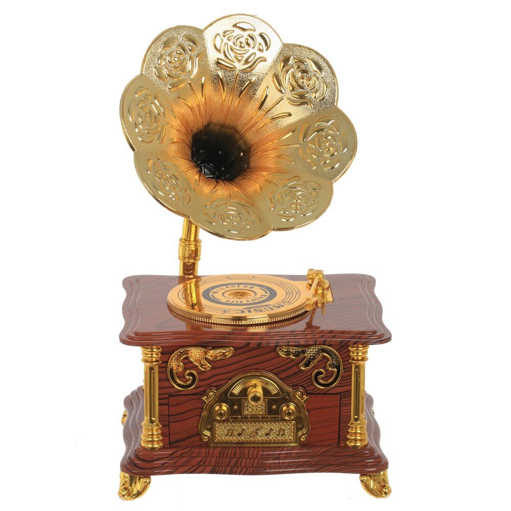 GAEM Изделие декоративное "Граммофон" (музык.), L15,5 W12 H27 см