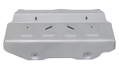 Защита радиатора и картера Rival (часть 1) для Toyota Fortuner II (V - 2.7; 2.8D) 4WD 2017-2020 2020-н.в./Toyota Hilux VIII (V - 2.4D; 2.8D) 4WD (только со штатным бампером) 2015-2018/Toyota Hilux VIII рестайлинг (V - 2.8D) 4WD (только со штатным бампером) 2018-2020 2020-н.в., штампованная, алюминий 4 мм, без крепежа, 3.9501.1