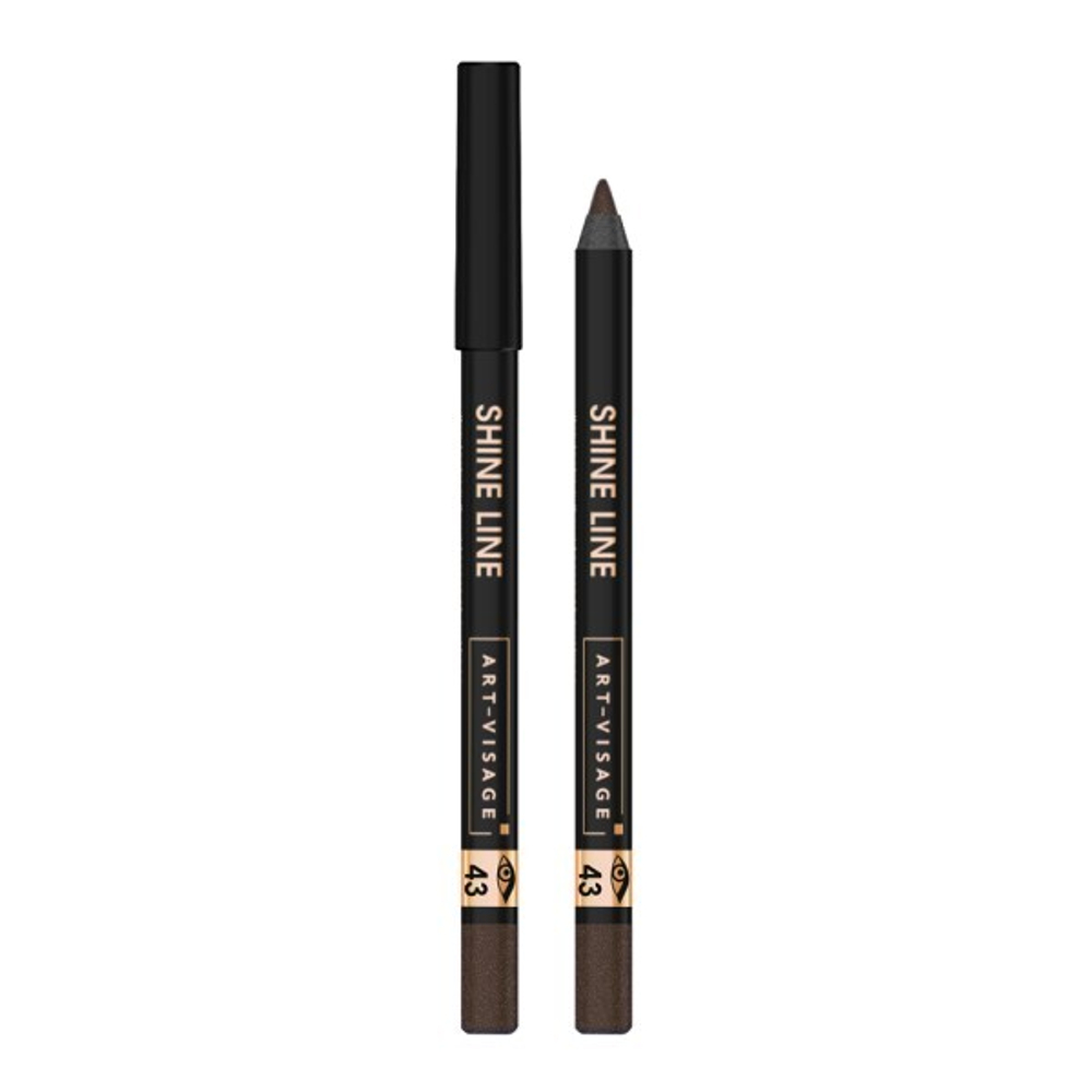 Art-Visage Карандаш для глаз Shine Line, устойчивый, водостойкий, тон №43, Макадамия, 1,8 гр