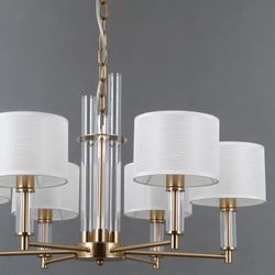 Подвесная люстра ILLUMICO GENOA IL0755-6PSQ-25 BRASS GENOA