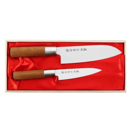 Satake Набор из 2 ножей Masamune Santoku + универсальный нож