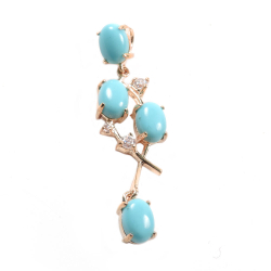 Кулон "Золотко" бирюза