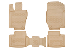 Коврики в салон для MERCEDES-BENZ M-Class W164 2006-, 4 шт. (полиуретан, бежевые) NLC.34.23.212K