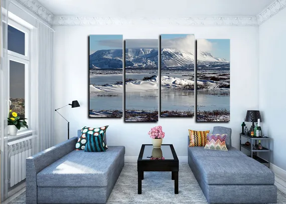 Модульная картина "Горный мираж"