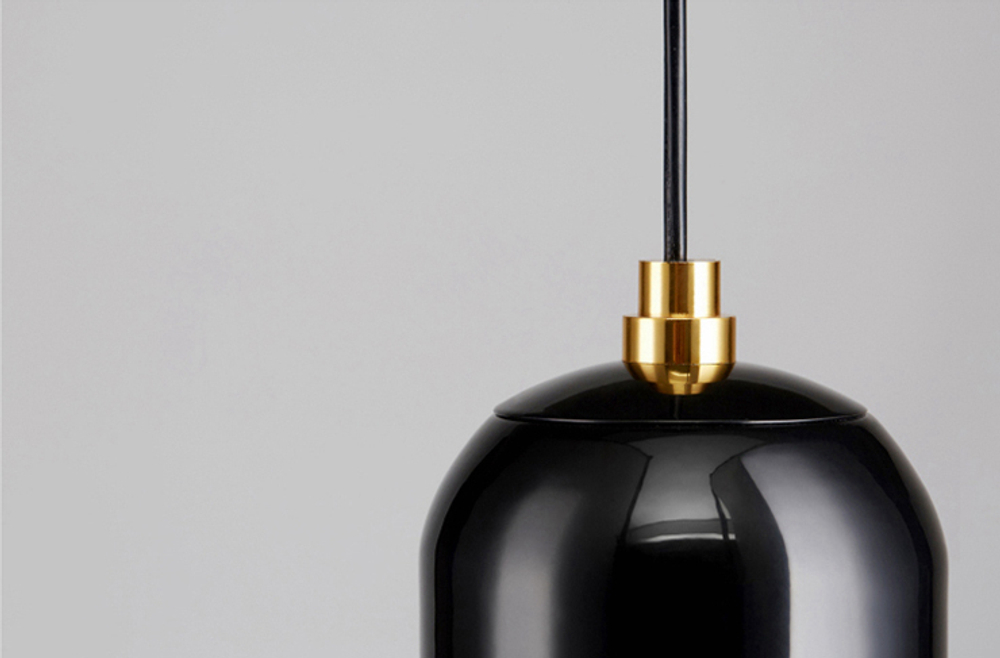 Pendant design lamp Aballs  by Parachilna (Black,  D30)