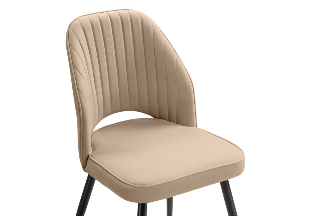 Стул на металлокаркасе Брейния velutto 05 / черный