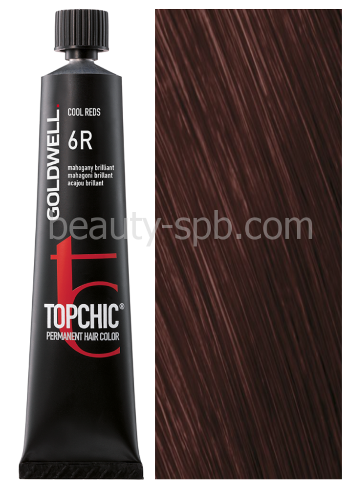 Goldwell Topchic 6R махагон бриллиант 60 мл