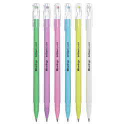 Набор гелевых ручек "Brilliant Pastel" 6шт., 6цв., 0,8мм, корпус ассорти, Berlingo