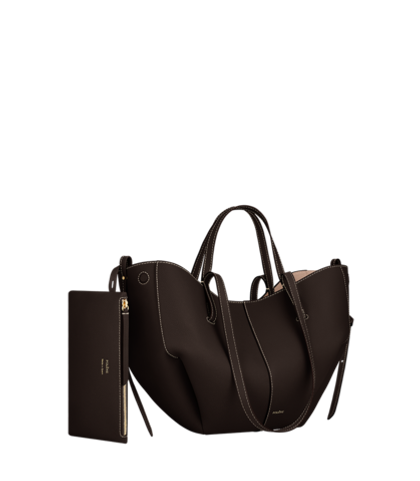 Сумка Polene Cyme Mini EDITION TEXTURED EBONY