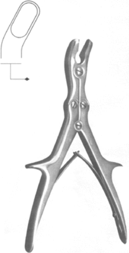 ВР- Щ-96 Щипцы костные-кусачки шарнирные с двойной передачей с кругл. губк. изог. по плос.