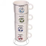 Набор кружек на стойке 280мл «Футбол»