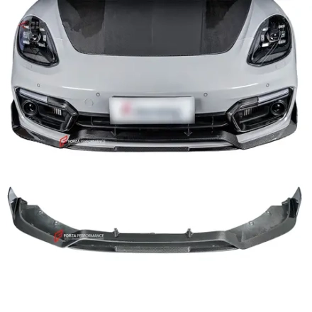 Карбоновая губа переднего бампера для PORSCHE PANAMERA G2 971.1 рестайлинг 2020–2024