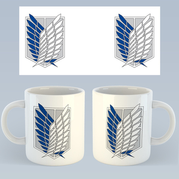 Кружка "Атака Титанов - Герб Разведкорпуса"