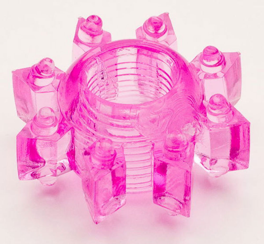 Розовое гелевое эрекционное кольцо