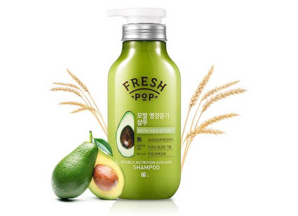 Питательный шампунь «Авокадо» для всех типов волос | AmorePacific Fresh Pop Avocado Shampo (500ml)