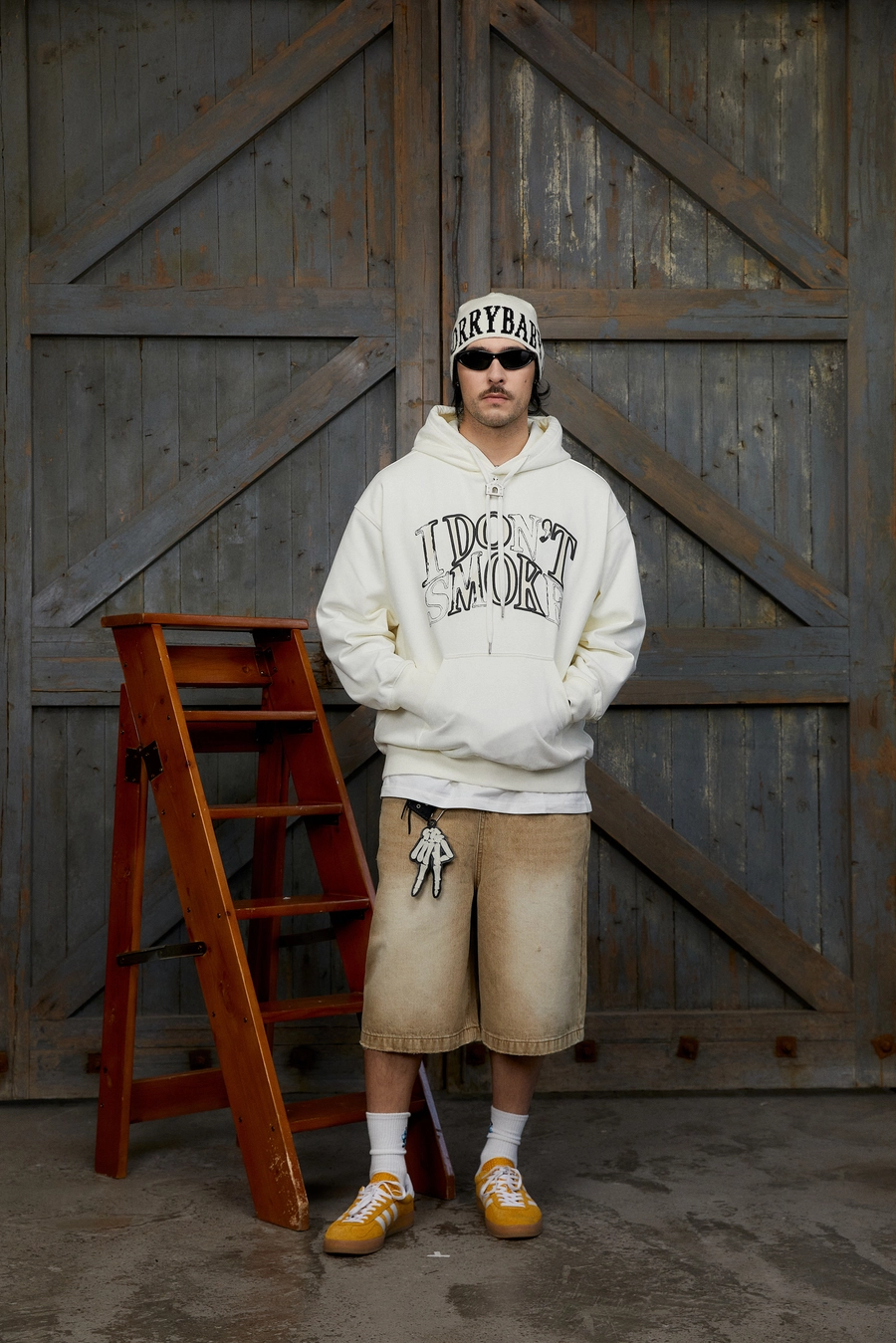 Худи DONSMOKE "Scratch Logo" Loose fit Hoodie