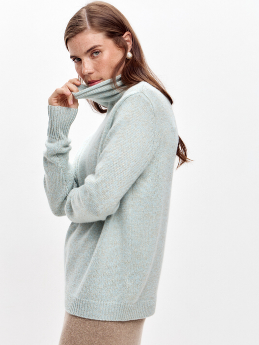 Кашемировая водолазка с люрексом