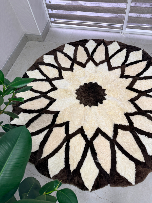 Ковер шкура натуральная овчина меховой