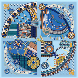 Платок двойной печати 88x88 см AV-HA34301