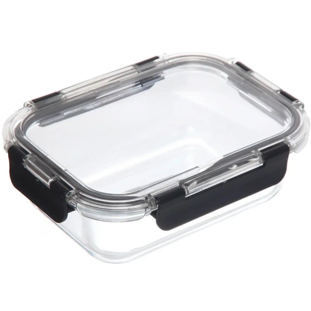 Контейнер стеклянный 640мл «Палермо» герметичный, прямоугольный