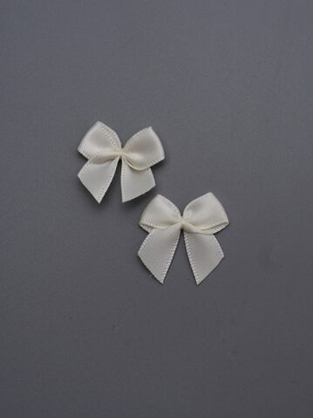 Бантик пришивной декоративный шампань 2,5 см