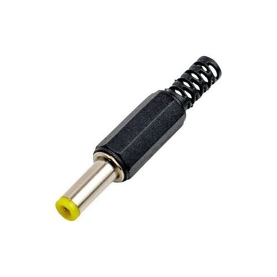 Разъем штекер DC5.5 x 2.1 желтый