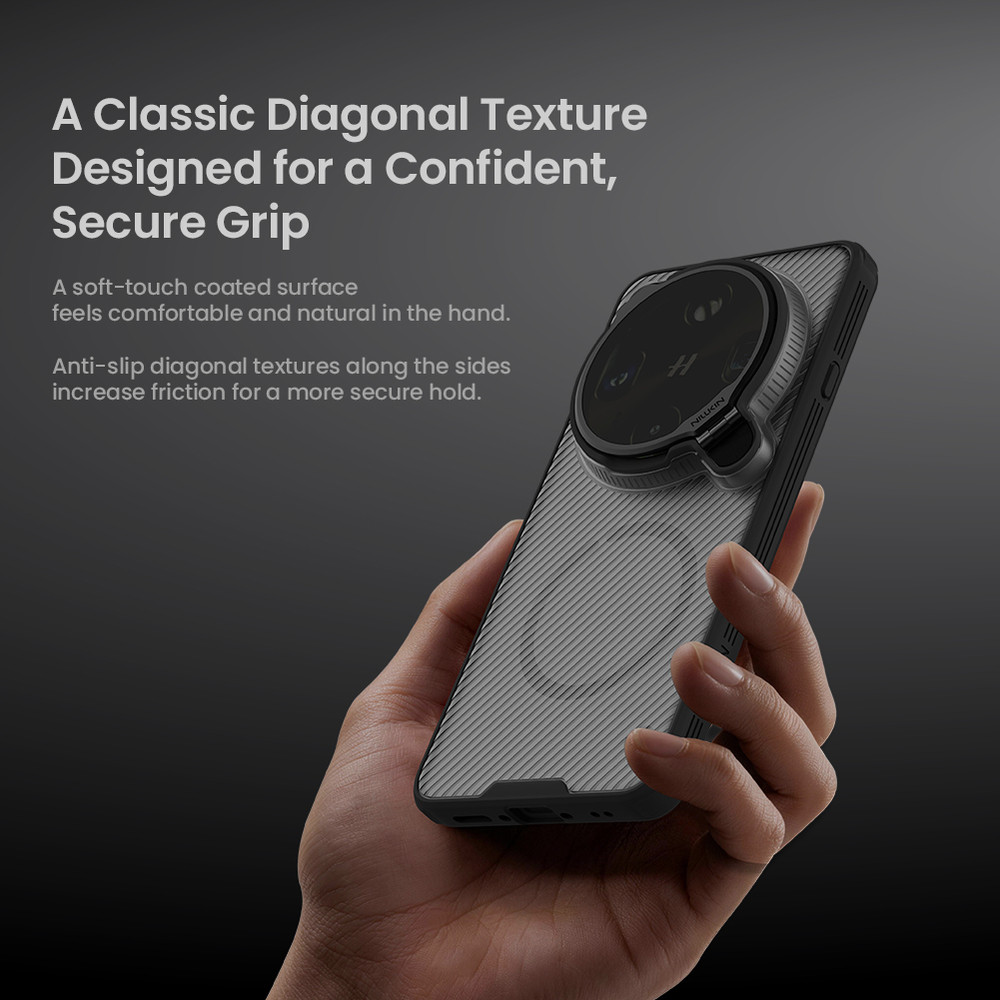 Чехол тонированный с MagSafe на OPPO Find X9 Ultra, серия CamShield Prop Magnetic Case (версия с прозрачной крышкой объектива) от Nillkin