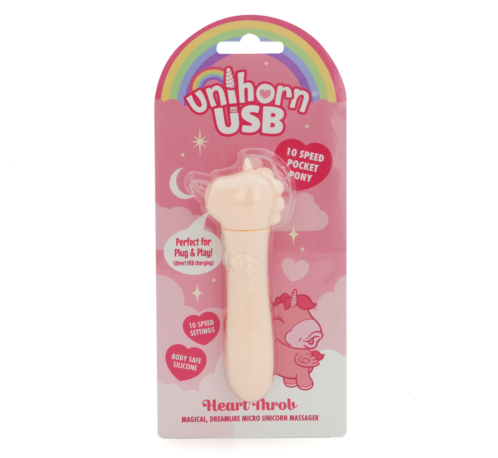 Вибропуля Unihorn USB Heart Throb