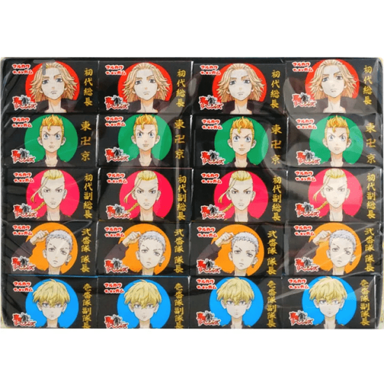 Жевательная резинка Marukawa, Tokyo Revengers, Токийские мстители, со вкусом напитков, 5 г (Япония)