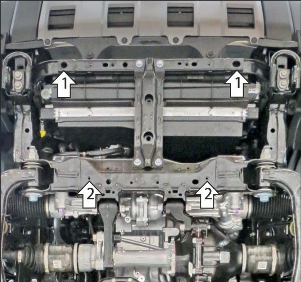 Защита алюминиевая 5 мм радиатора для Toyota Land Cruiser Prado 250 Motodor.32531