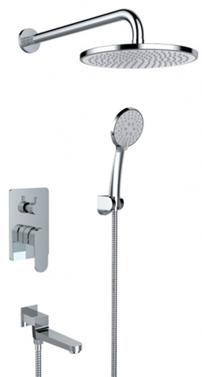 283563 Встроенный смес для душа с 3-функ. (ХРОМ) ViEiR  (5/1шт)