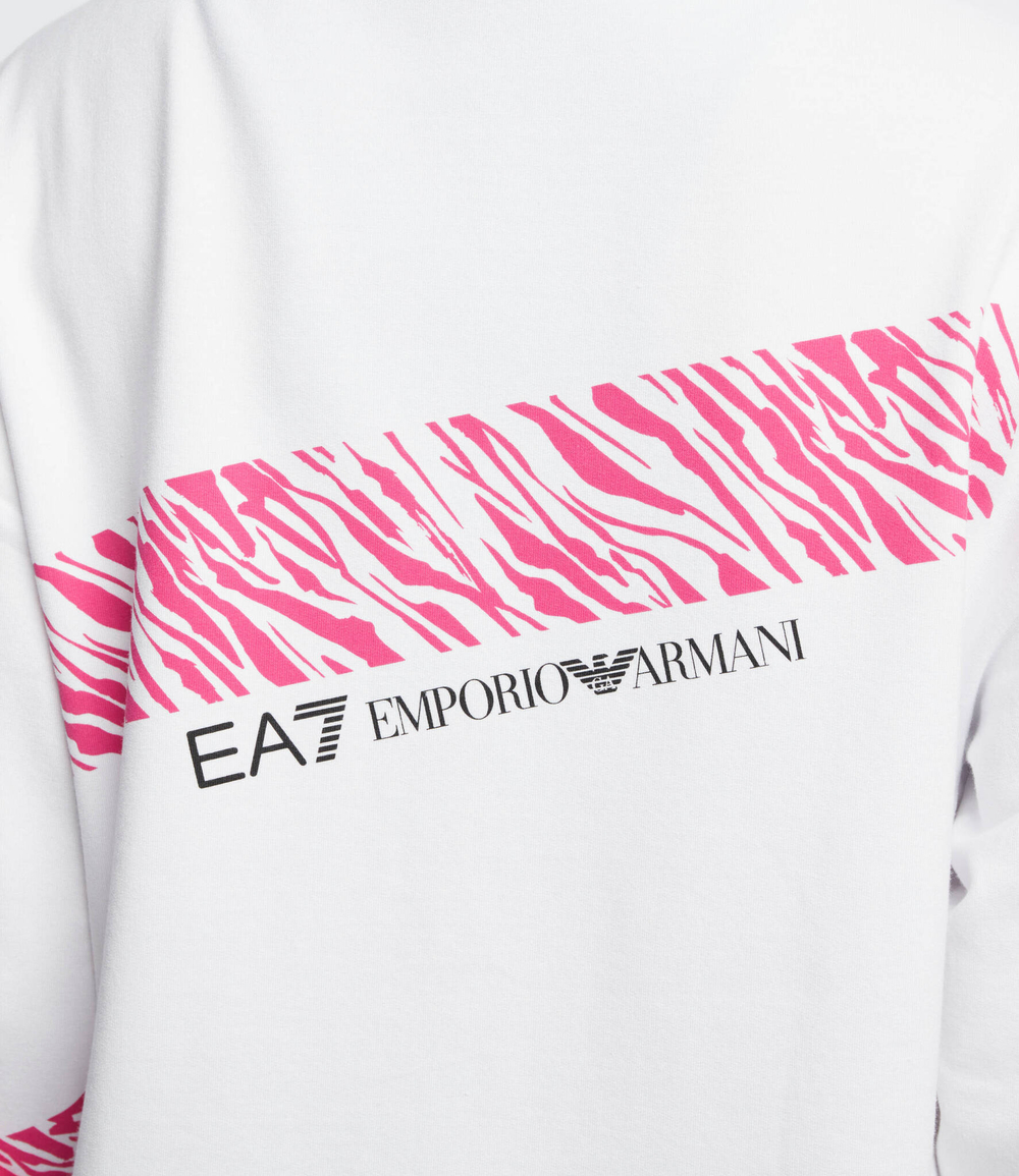 Худи EA7 - белый(3LTM17 TJEAZ)