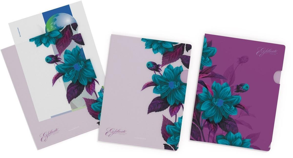 Папка-уголок А4 4 шт. Night illusion