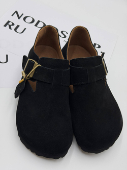 Туфли женские натуральная кожа артикул 6197-1 цвет "чёрный"