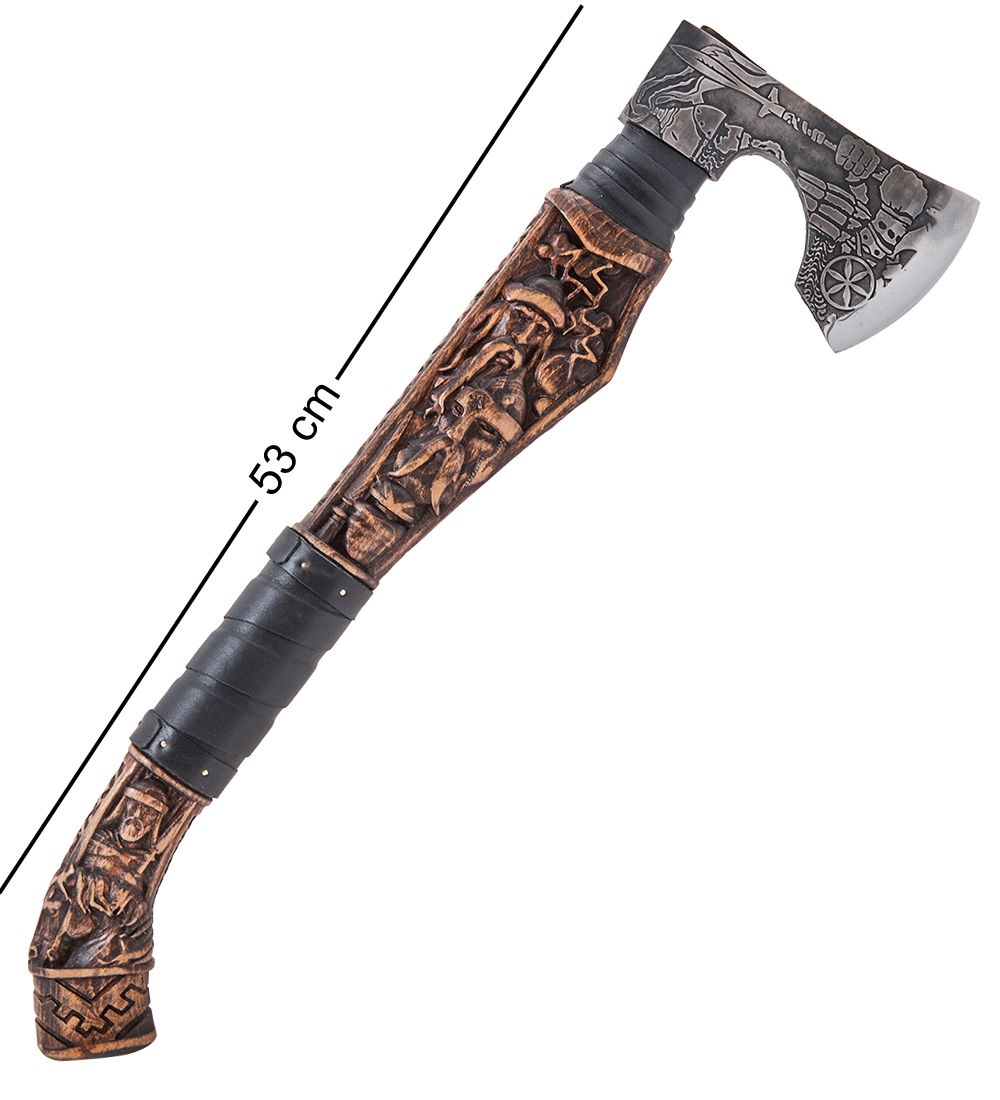 Секира Родослава TP-54 Топор большой с объемной резьбой «Рюрик»