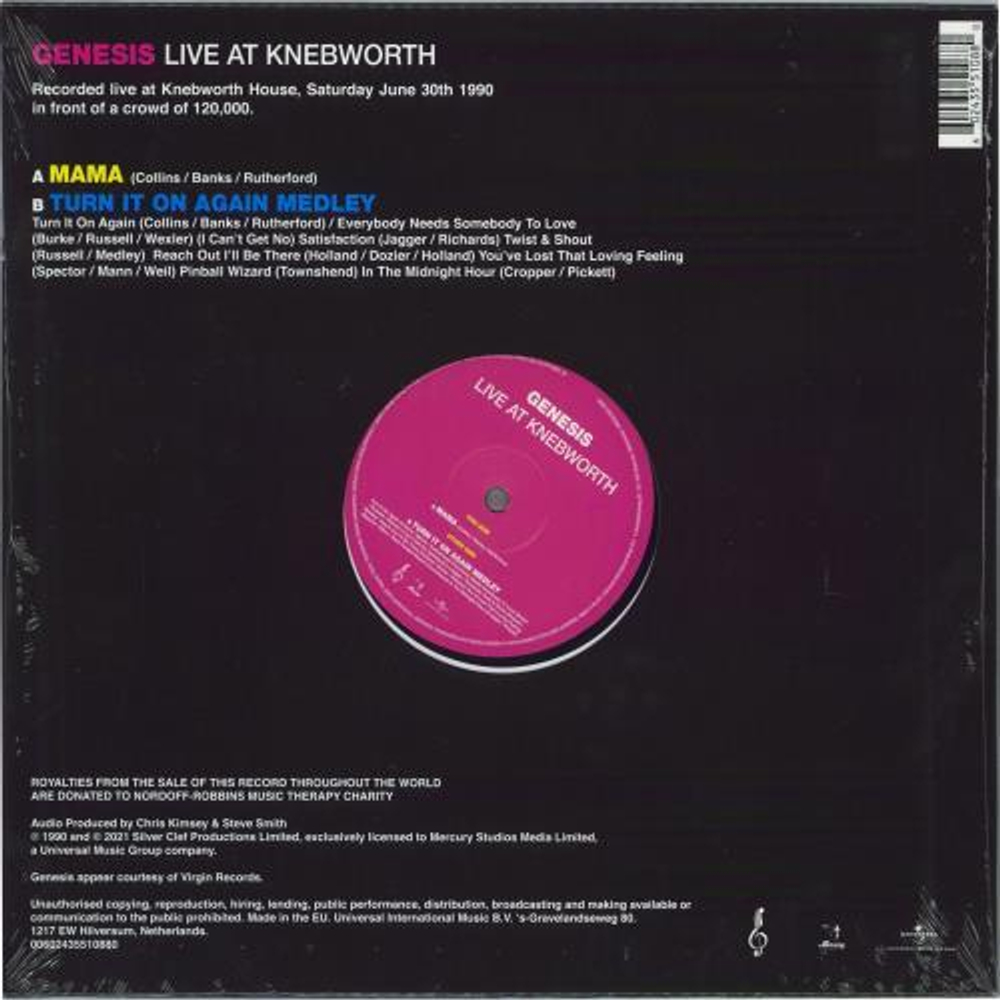 Genesis / Live At Knebworth (12" Vinyl EP)