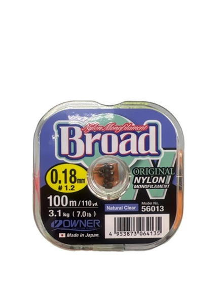 Леска OWNER, Broad 100м. 0.16