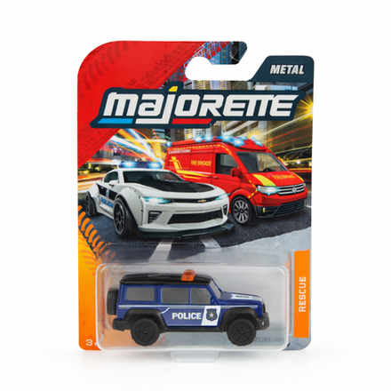 Металлическая машинка Majorette Rescue 3000003 3 полицейский Suzuki Jimny 1:64 3000003 3