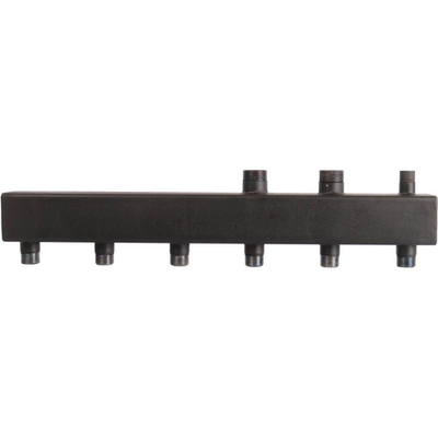 Коллектор котельной разводки ROMMER - 1"1/4 НР на 3 контура 1" НР (до 80кВт, черная сталь)