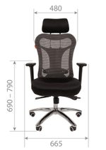 Офисное кресло CHAIRMAN 769, ткань TW/сетчатый акрил