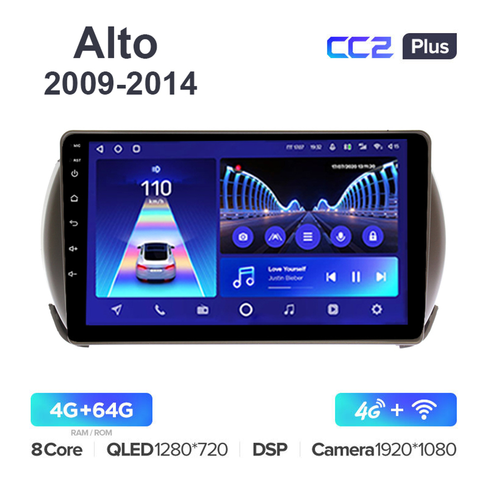 Teyes CC2 Plus 9"для Suzuki Alto 2009-2014