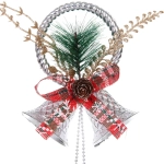 Украшение новогоднее «Звенящие колокольчики» 32*11 см, Серебро