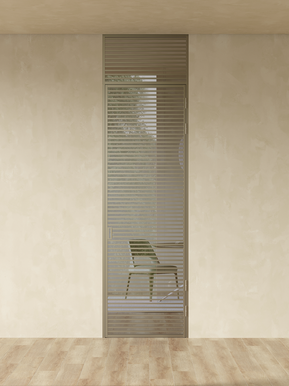 Распашная алюминиевая перегородка Minoli 15