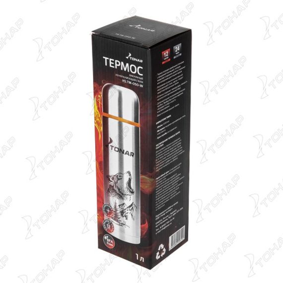Термос (HS.TM-050-W) 1000ML Волк TONAR