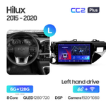 Teyes CC2 Plus 10" для Toyota Hilux 2015-2020