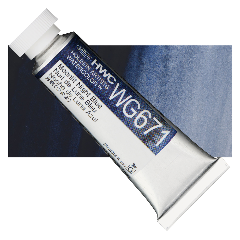 Акварель Holbein 15 мл. WG671 Moonlit Night Blue