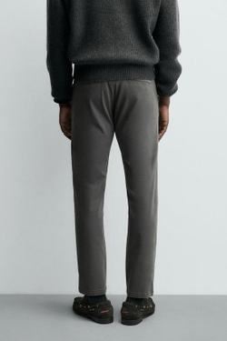 ZARA БРЮКИ ЧИНОС SKINNY FIT, АНТРАЦИТОВО-СЕРЫЙ