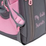 Ранец GRIZZLY анатомическая спинка, с брелоком, для девочек, "RABBIT", 36х29х18 см, RAf-292-3/2